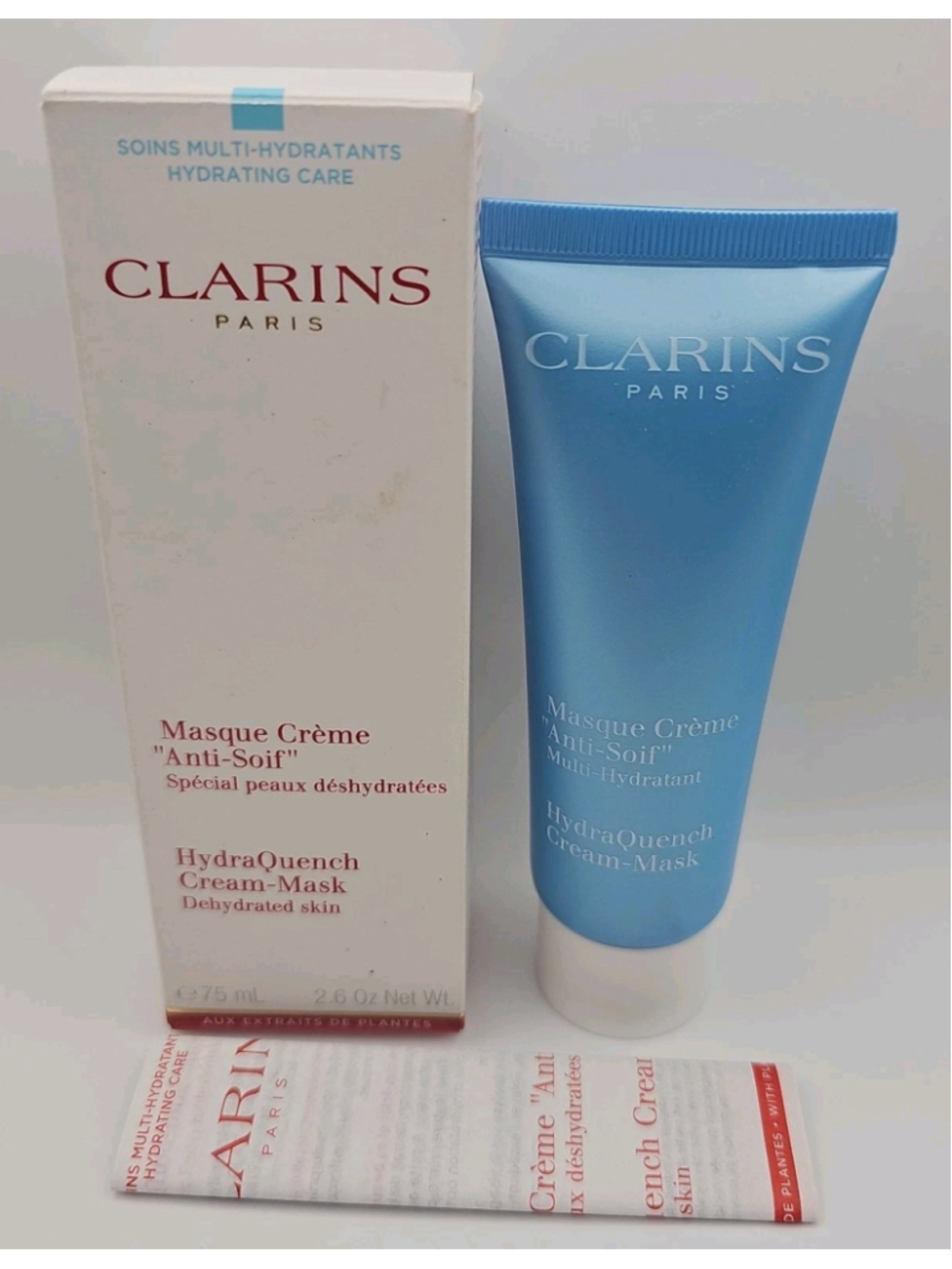 Clarins Paris Hydra-Quench Cream Mask Dehydrated Skin 2.6oz 75ml New In Box